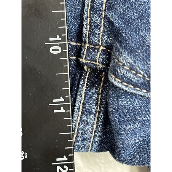 KanCan Mid Rise Slim Distressed Raw Hem Boyfriend Jeans Juniors Size 15/31 EUC - Picture 12 of 14